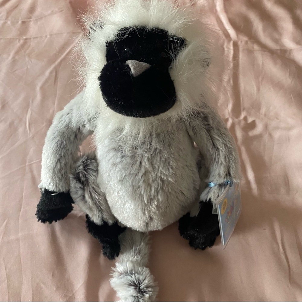 Webkinz Grey Langur Plush with Code